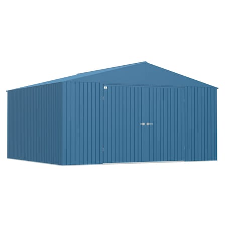 Arrow Storage Products Elite Galvalume Steel Premium Shed Storage Shed, 14 ft x 12 ft, Cool Grey EG1412BG